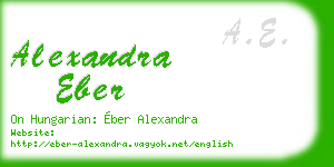 alexandra eber business card
